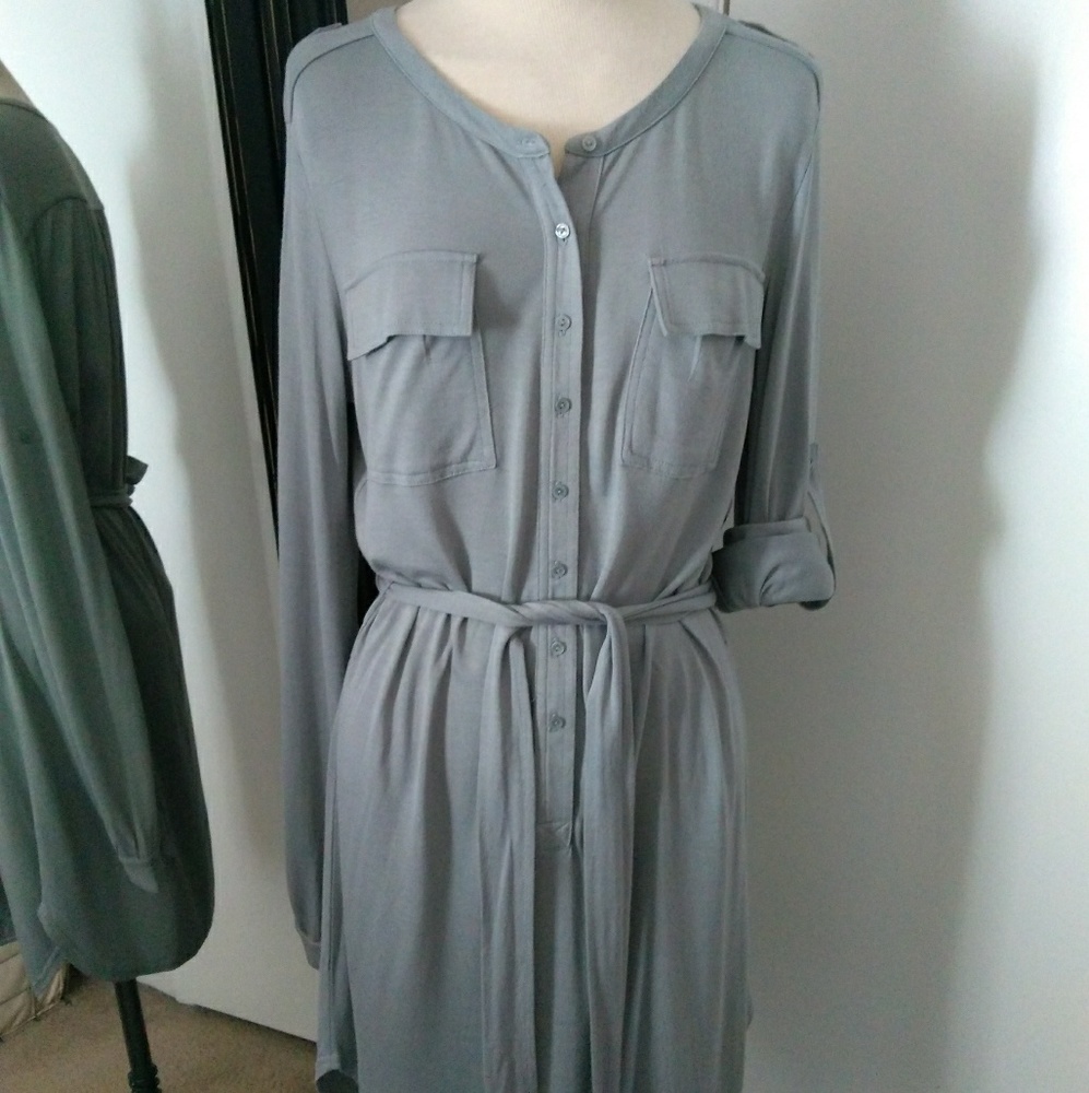 Light Gray dress(with earrings)